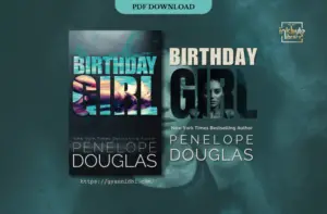 Cover of the book Birthday Girl by Penelope Douglas, featuring a young woman submerged in water against a dark, mysterious background