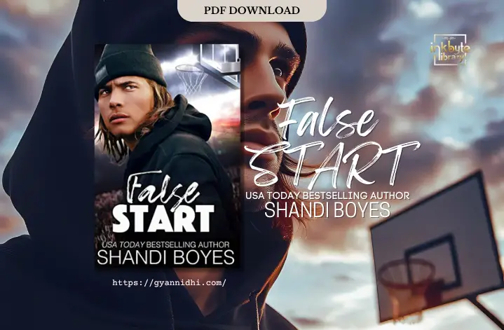 Book cover of False Start by Shandi Boyes. A young man wearing a black beanie and hoodie looks determined, with a basketball hoop in the background. The author's name, Shandi Boyes, and the title are prominently displayed