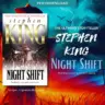 Night Shift by Stephen King - A menacing scarecrow under a dark, stormy sky with dramatic lighting