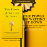 The Power of Writing It Down by Allison Fallon - Yellow book cover featuring a pencil with creative pencil shaving design