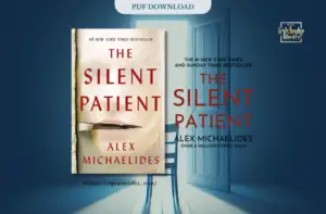 Cover image of The Silent Patient by Alex Michaelides featuring a torn canvas with a partially visible face in the background, conveying a mysterious and suspenseful atmosphere