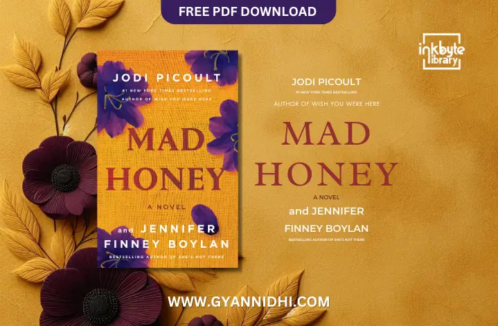 Mad Honey by Jodi Picoult and Jennifer Finney Boylan - vibrant cover with purple flowers on a textured yellow background.