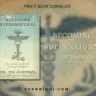 Becoming Supernatural book cover by Dr. Joe Dispenza featuring an ancient mystical caduceus symbol with wings and radiant energy.