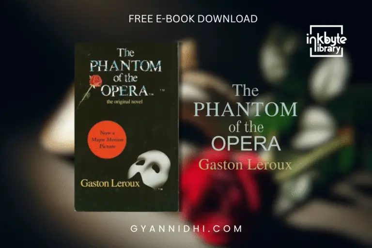 Cover of The Phantom of the Opera by Gaston Leroux, the original novel behind the famous musical and major motion picture adaptation, featuring a rose and a white mask