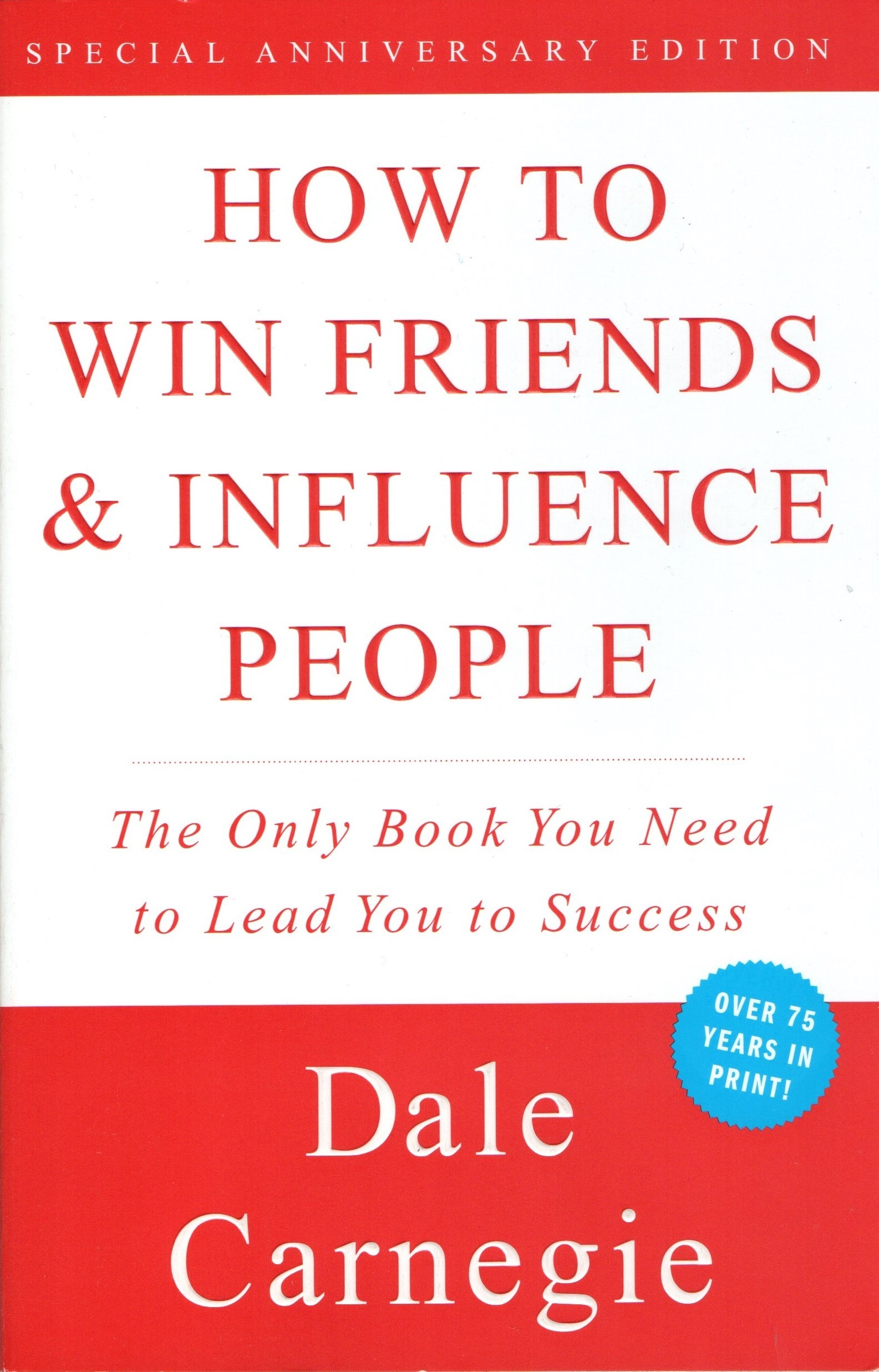 Cover of How to Win Friends and Influence People by Dale Carnegie, a classic self-help book on communication, leadership, and social success.