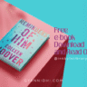 Promotional graphic of the novel Reminders of Him by Colleen Hoover displayed on a pink and red surface. The book cover features vibrant typography in purple, pink, and coral on a teal background with flying bird silhouettes. Text on the right reads “Free e-book Download and Read Online @inkbytelibrary,” with website branding “GYANNIDHI.COM” and the Inkbyte Library logo included.
