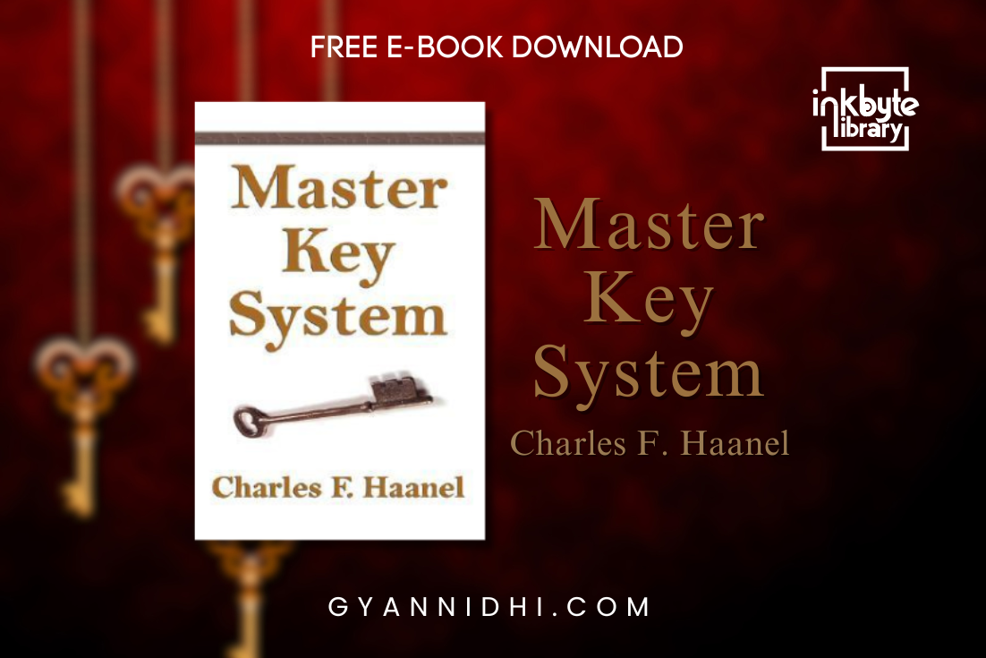 Self-help classic "Master Key System" by Charles F. Haanel — minimalist book cover featuring a brown antique key and motivational title text, symbolizing success and personal growth.